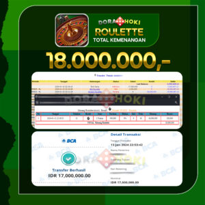 Livecasino Roulette Rp.18.000.000