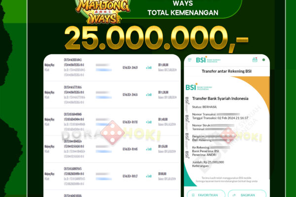 MAHJONG WAYS 25.000.000