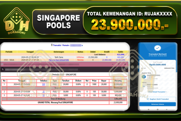 TOGEL SINGAPORE 23.900.000