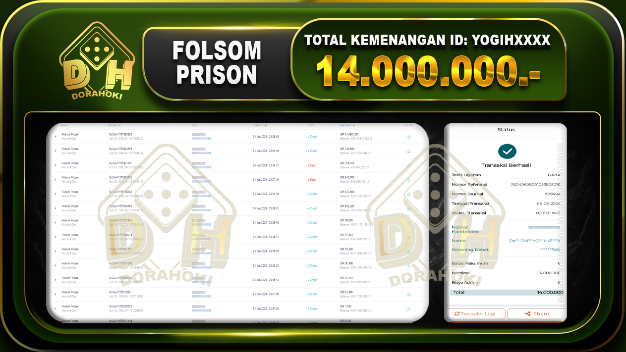 FOLSOM PRISON Rp.14.000.000