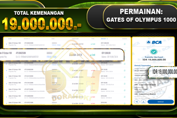 GATES OF OLYMPUS 1000 Rp.19.000.000