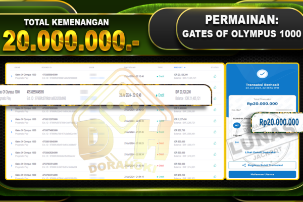 GATES OF OLYMPUS 1000 Rp.20.000.000