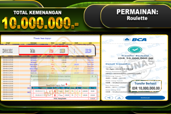 Roulette Rp 10.000.000