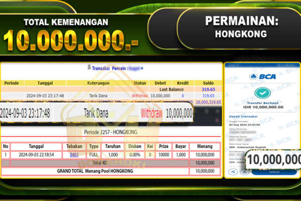 TOGEL HONGKONG Rp 10.000.000