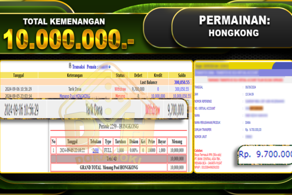 TOGEL HONGKONG Rp 10.000.000